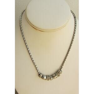 Unisex Charm Slider Snake Chain Choker Necklace